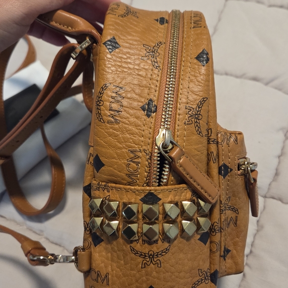 MCM Tan Leather Backpack - Picture 8 of 11